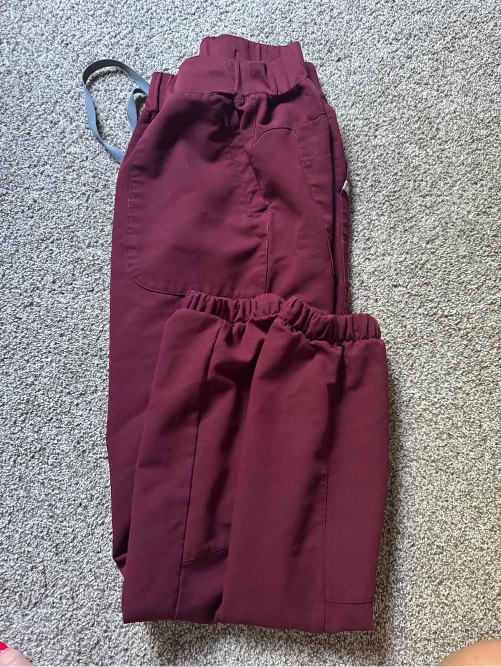 Figs Women's Burgundy Track Jogger Pants